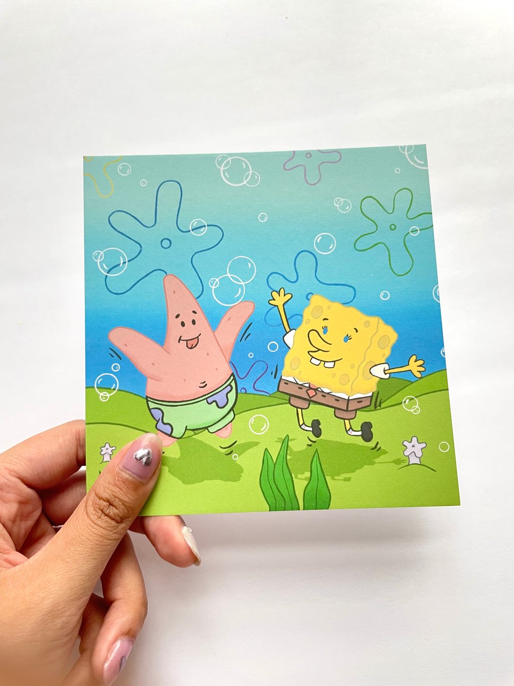 Image of Sponge + Pat mini Art Print