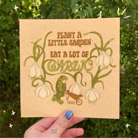 garlic garden prints