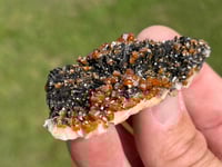 Image 6 of Vanadinite On Black Barite Specimen #2196