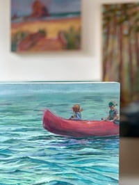 Image 3 of “We Were Together", 14x14" original painting