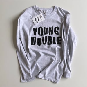 Image of Logo Long Sleeve T-shirt in Grey Marl