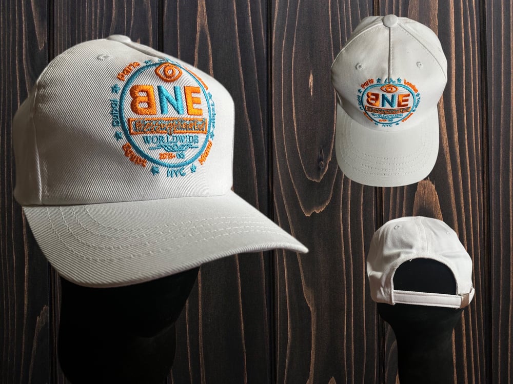 BNE WorldWide Hat 🌍 (orange and blue)