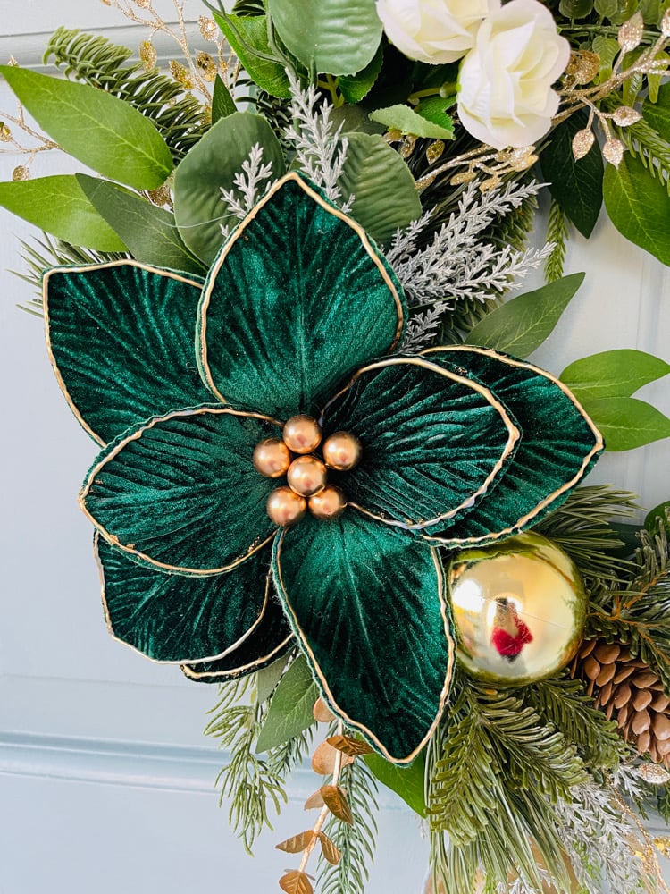 Image of 35cm Green Poinsettia 