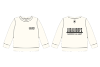 LocalHoops Standard Collection Fleece Crewneck Sweatshirt - Off White/Black