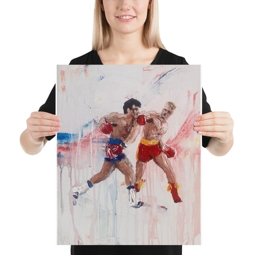 Image of Rocky vs Drago 16 x 20” print