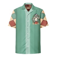 Image 2 of Mint Pin-Up Dahli Unisex Button Down