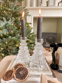 Image 1 of SALE! Glass Tree Candle Holder ( Set of 2 )