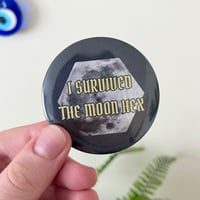 I Survived the Moon Hex XL Button