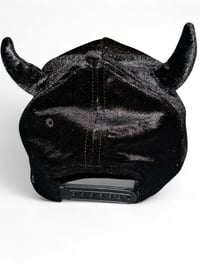 Image 3 of IRI$ BELOVED VELVET HORNS YANKEES A-FRAME HAT 