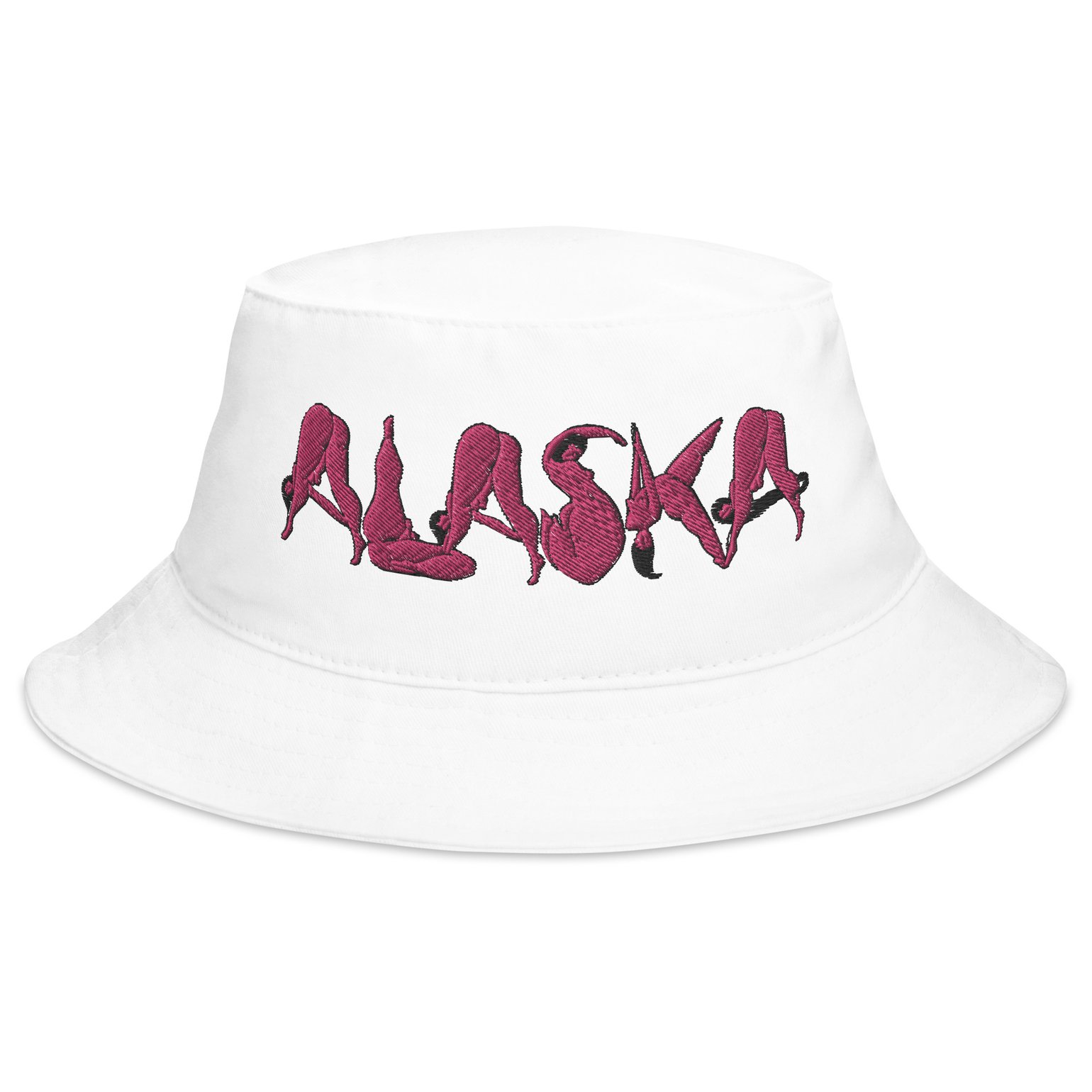 Image of Embroidered Deep Pink Alaska Bucket Hat