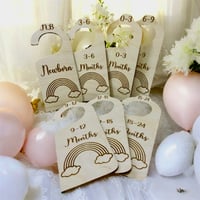 Image 1 of Wooden Baby Clothes Dividers, Wardrobe Organisers