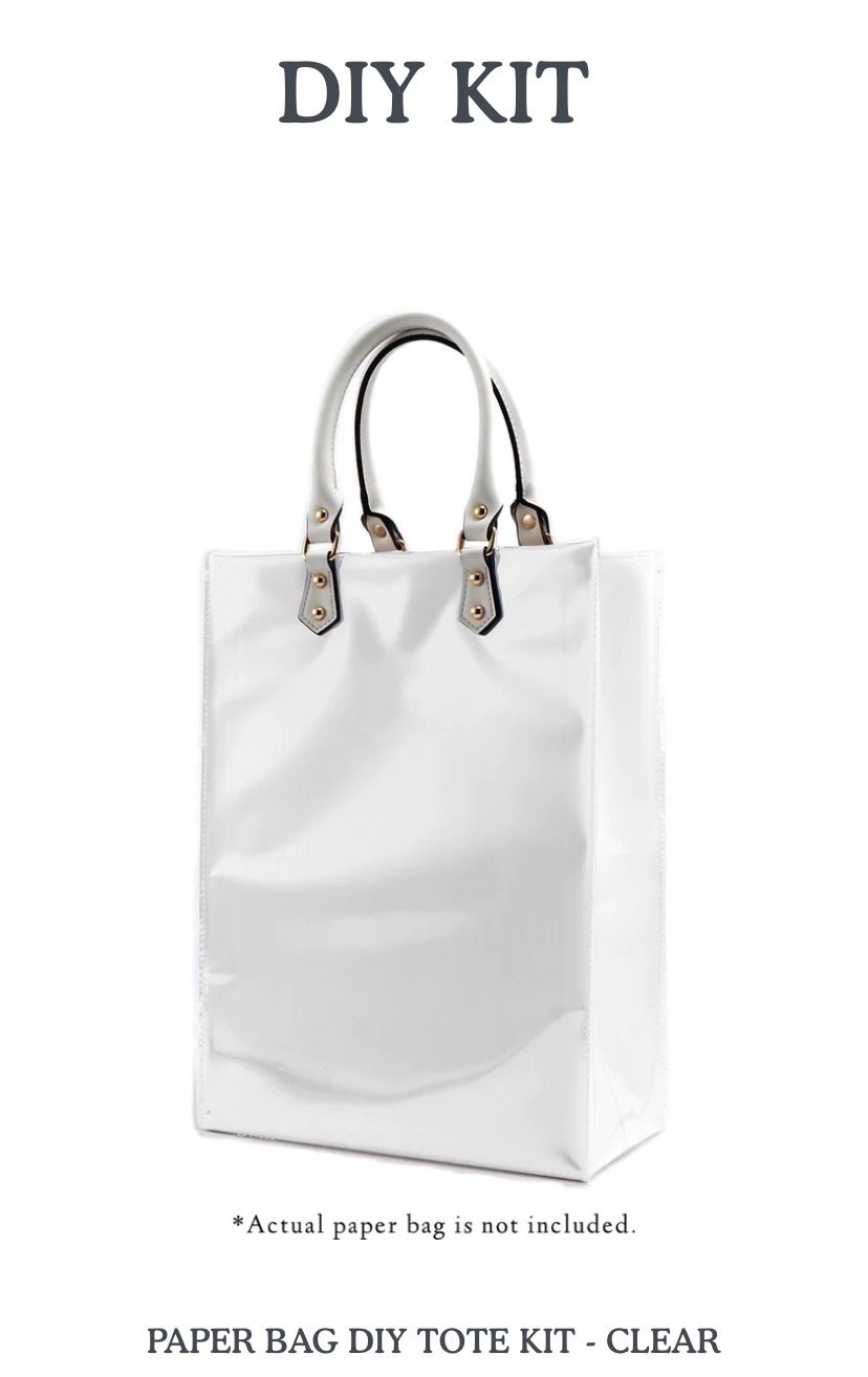 Clear PVC Tote Bag Handbag Making Kit Large Capacity Handmade