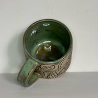 Image of Turquoise Stoneware Mug Flash 2