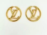 Image 5 of EXCLUSIVE GOLD HOOP EARRINGS