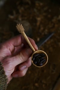 Image 2 of Fern Leaf Handle Coffee Scoop 