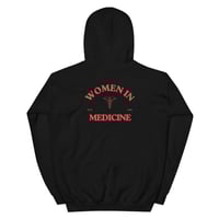 Image 1 of THE CADUCEUS HOODIE - RED LETTERING 