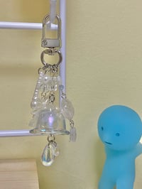 Image 2 of opal glass jellyfish charm