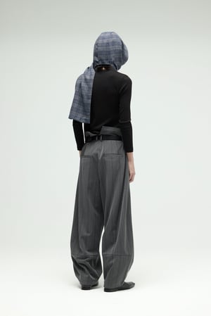 Image of EQUALNEAR - Napkin Scarf (Grey Blue)
