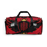 Image 2 of BOSSFITTED All Red and Black AOP Duffle bag