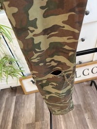 Image 2 of Camo distressed jeans 