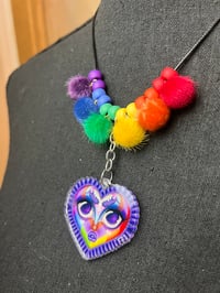 Image 3 of Charm-Puff Necklace: LGBTQ+ Sweetheart