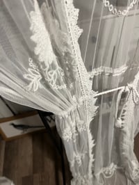 Image 3 of white sheer cover up 