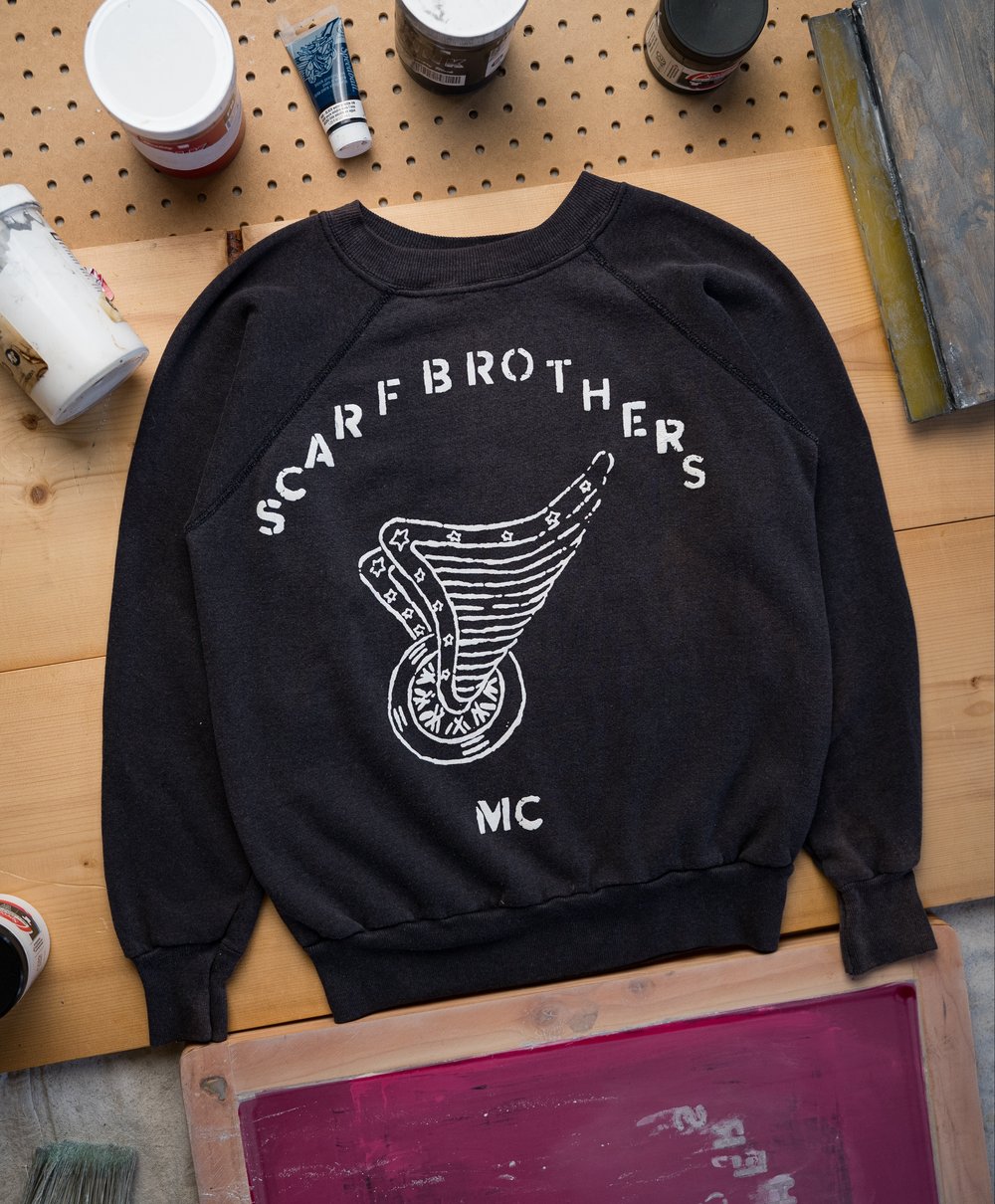 Image of Motor Club Raglan (small)-black 