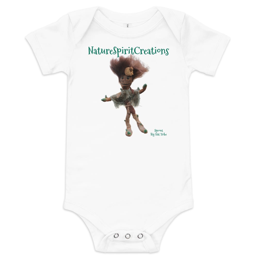 Image of Baby short sleeve one piece Sprout Big Hat Tribe