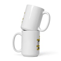 Image 4 of Blockhead Holiday White glossy mug
