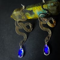 Image 3 of 'Hydra’s Tears' // Snake Earrings