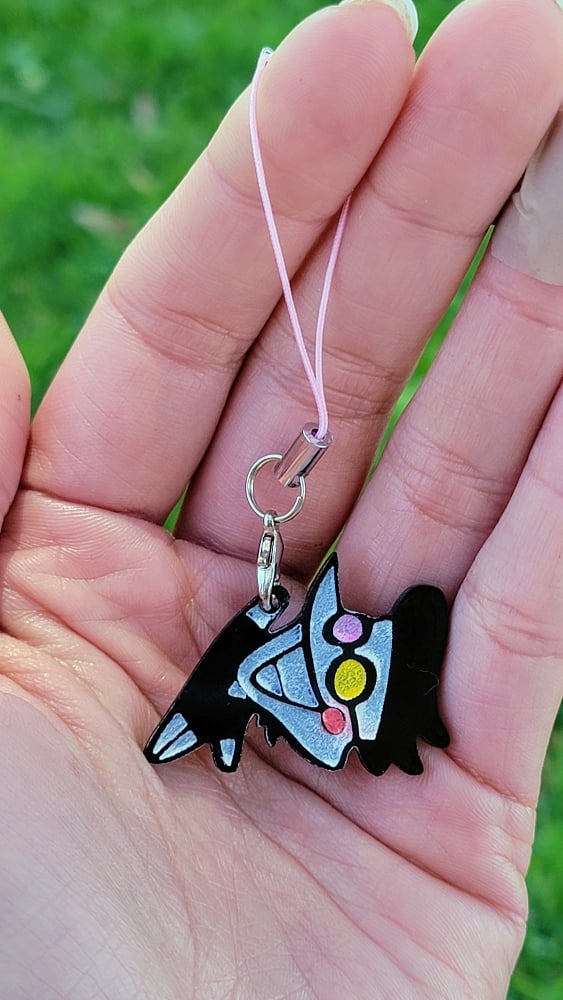 Image of Tenna and Spamton Charms (Hand Painted)