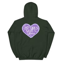Image 10 of HOT GIRLS HAVE HEART HOODIE - PURPLE