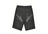 Image 2 of GUN ANATOMY DENIM SHORTS