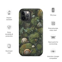 Image 13 of Flora and Fauna Goblincore Grunge Snails and Moss Tough Case for iPhone®