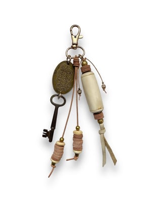 Image of "HOTEL" BAG CHARM - IVORY