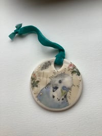 Image 1 of Budgie ceramic decoration 