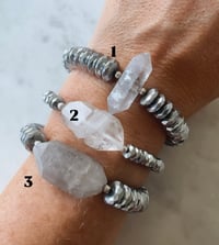 Image 4 of *new* SILVER HEMATITE bracelets