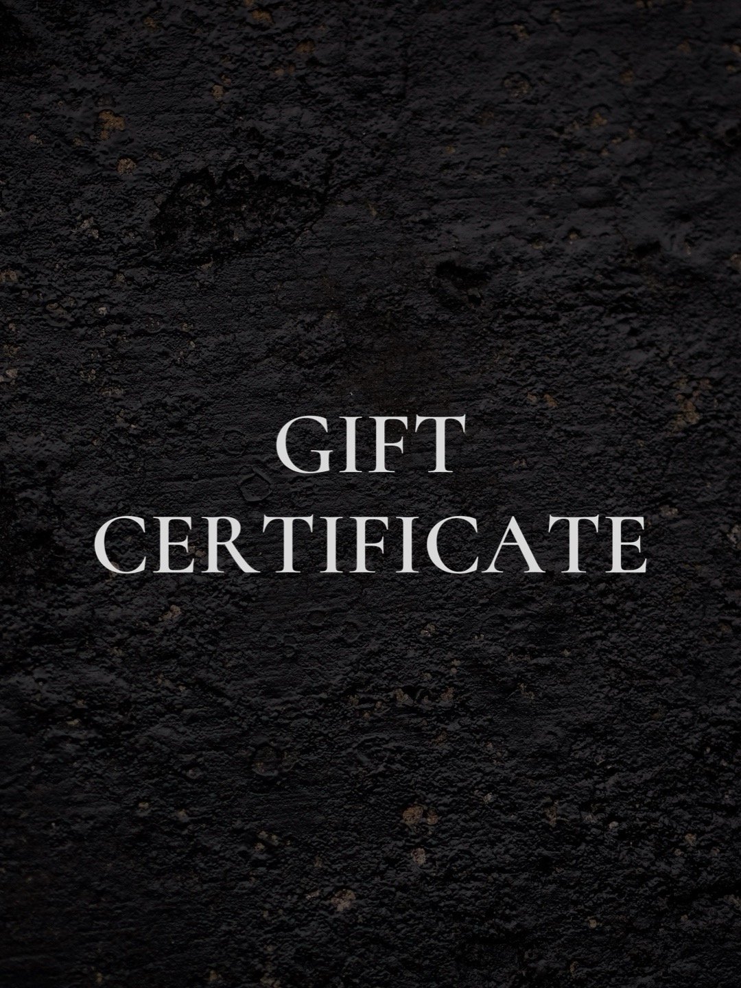 Image of GIFT CERTIFICATE INFO { DIGITAL FORMAT }