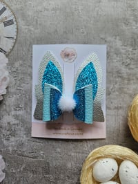 Image 2 of Glitter Bunny Hair Bow