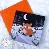 Family Fox Greeting Card