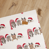 Image 3 of Gift wrap paper (Christmas kitten's)