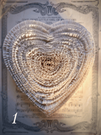 Image 2 of Antique White Heart Candy Boxes (multiple options)