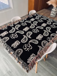 Image 2 of Paisley Woven Blanket