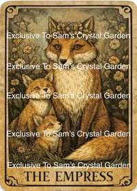 The Empress Tarot Print - 3 Foxes 