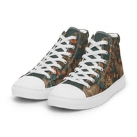 Image 15 of Boho Nature Cottagecore Inspired Deer in The Forest Men’s high top canvas shoes