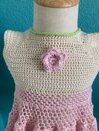 Image 3 of Handmade Crochet Baby Dress 2T