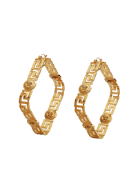 Image 1 of Luxury V square hoops