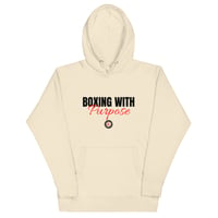 Image 3 of Boxing with Purpose Adult Hoodie(Black Logo)