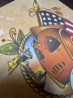 Image of 5x7"  "Let's Fly" Rocketeer Inspired Print