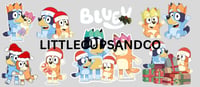 Bluey Christmas tumbler